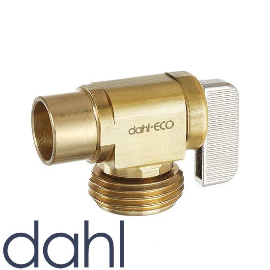 DAHL Boiler Drain 1/4 Turn Supply Stop Valve to Copper 